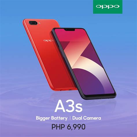 OPPO A3s now available in the Philippines .